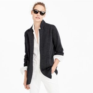J Crew open front sweater blazer in Grey